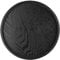 Oubit Round Wooden Tray,Black Wood Serving Tray Decorative for Coffee Table,Lightweight Tea Tray Plate for Drinks Snack Food for Cafe,Restaurant (21cm)