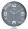 Lafocuse 3D Große Ziffern Grau Wanduhr Lautlos, Modern Wanduhr Küche, Ohne Ticken Leicht zu Lesen Deko für Wohnzimmer Schlafzimmer Büro 30cm