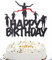 Qerleny Marathon Happy Birthday Cake Topper Runners Cake Topper Athletics, Cross Country or Marathon Party Birthday Party Cake Decoration