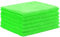 AMOS Large 40cm x 40cm Microfibre Cleaning Cloths Home Kitchen Bathroom Dusters Car Valeting Polishing Machine Washable Wipes (6 Cloths, Green)