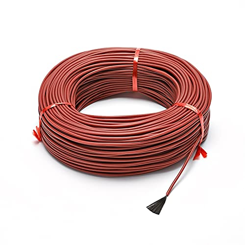 XXDONG Lxrzls. 100m 12k 33Ohm Silikonkautschuk Kohlefaser Heizung Kabel 5V 220V Fußbodenheizung Hohe Qualität Infrarot Heizdraht (Size : 30M)