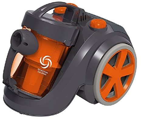 Suinga Aspirateur cyclonique sans sac Puissance 700 W 1,8 l Filtre HEPA. Accessoires et efficacité A+. collecte automatique de câble et tube télescopique extensible - Grunkel Home 700 W