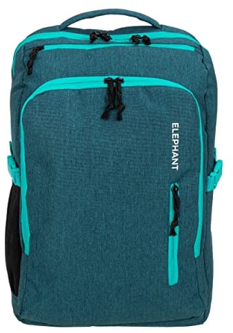 Elephant Rucksack Handgepäck Reisetasche Fly Legends XL 45 L Flugzeug Bus Reiserucksack Laptop Fach Anti-Theft Tasche 12900 (Grün-Türkis Petrol)