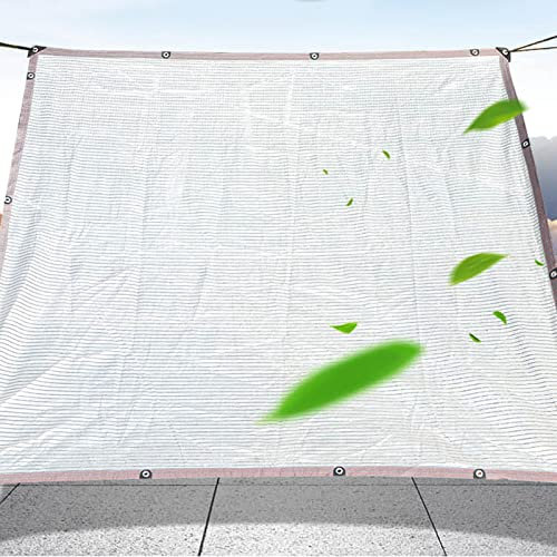 Zlovne Filet D'ombre Réfléchissante 99%,Filet Protection Solaire de Papier D'aluminium,Filet D'ombrage Extérieur pour Plantes de Jardin Arrière-Cour,Voile D'ombrage-Coupe-Vent (4x7m/13x23ft)
