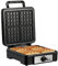 HOMCOM 4 Slice Waffle Maker Iron Machine with Deep Cooking Plate, Adjustable Temperature, Non-stick Coating and Cool Touch Handle, 1200W