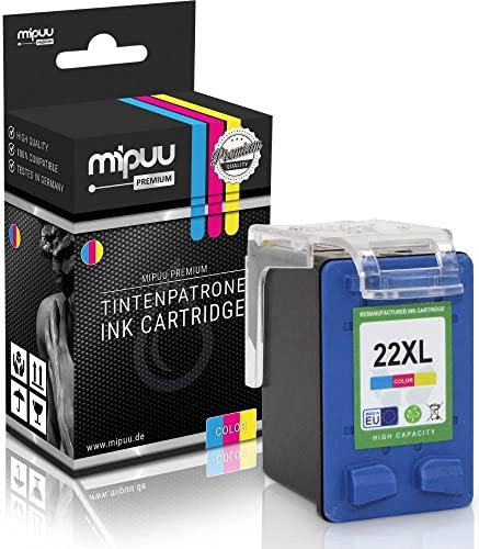 Mipuu Tinte kompatibel für HP 22XL 22 XL C9352CE Color passend für HP Officejet 4315 PSC 1410 1415 Deskjet F4180 F4140 F2180 F2180 F375 F380 D2460