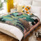 LumiSyne Doppelseitige Baumwolle Gewebt Decke Überwurf Mit Quaste Dschungel Böhmische Stil Wandteppich Kuscheldecke Dekorative Decke Für Bett Couch Sessel Camping Decke Tischdecke Teppich 160x130cm
