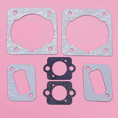 Zylinder Schalldämpfer Vergaser Dichtungssatz for Husqvarna 340 345 350 346XP Gartengerät Kettensäge Ersatz Ersatzteil Leistung