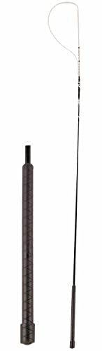 Amesbichler Reitsport Fahrpeitsche Bogenpeitsche mit 160 cm Kunststoffgriff in schwarz