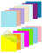 Transparente Haftnotizen 700 Blätter - Transparent Sticky Notes - 14 Pads Durchsichtige Clear Schulsachen für Schule, Büro, Hause (14 Farbens)
