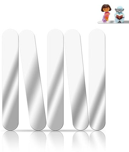 Metallplättchen für Tonie Hörfiguren, Metallplatte Selbstklebend für Toniebox Figuren, Metallplatte Rechteckig für Magnete, 175mm*25mm, 5 Stück