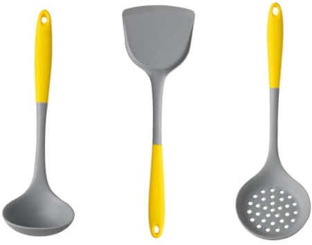 PRETYZOOM Espátula De Silicona Cucharas Cucharón Para Sopa Utensilios De Cocina Resistente Al Calor