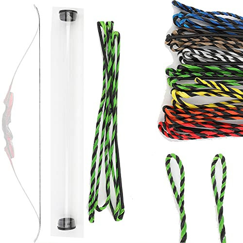 wolfman Flämisch Twist Bogenschießen Recurve Bogensehne 40-67 Zoll 16 Strang Dyneema Ersatz Bogensehne für Traditionellen Bogen Recurvebogen Jagdbogen Langbogen