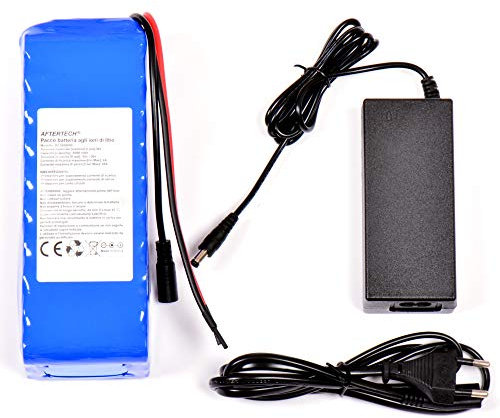 AFTERTECH BATTERIEPACK 36V 8Ah WIEDERAUFLADBARE LITHIUMBATTERIE 200x66x56mm 8000mAh36volt 10s3p F1E2