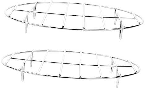 OUNONA 2pièces Côtes Acier Inoxydable Barbecue Extérieur Pour Maison Cuisson Antiadhésive Steak Robuste Chaleur Uniforme