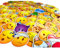 HNTR® Smiley-Aufkleber | 100 klassische Gesichts-Icon-Aufkleber | lustige & ausdrucksstarke Emoji-Aufkleber für Laptops, Wasserflaschen und Stickerbuch