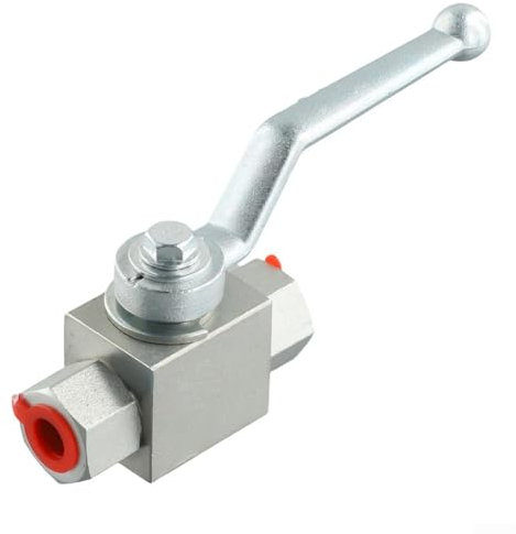 7250 PSI 2-Wege-Hydraulik-Kugelhahn, Gehäuse aus Karbonstahl, Griff aus Zinklegierung (für M14 x 1,5)