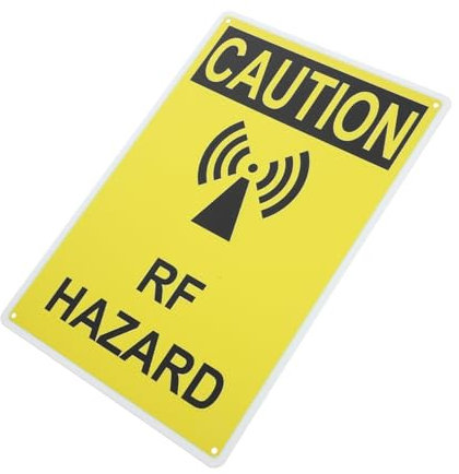 CIYODO Factory Warning Sign Radio Frequency Caution Board Warning Tool Material