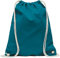 Baumwollbeutel 10 Stück 38x42cm Sportbeutel - Rucksack Stofftasche Turnbeutel Bag, Beutel, Baumwollbeutel, Jutebeutel OEKO-TEX® zertifiziert Stoffbeutel Einkaufsbeutel Gym zum bemalen (Petrol)