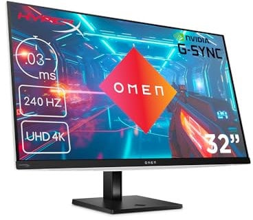 HP OMEN Transcend 31.5 inch UHD 240Hz OLED Gaming Monitor - Transcend 32