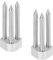 2pcs Apple Peeler Fork Replacement, Apple Peeler Accessories Stainless Steel Apple Peeler Slicer Corer Replacement Fork Replacement for Apple Corer and Peeler Kitchen