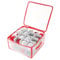 com-four® Aufbewahrungsbox für 32 Weihnachtskugeln - Christbaumschmuck-Sortierbox - Christbaumkugeln- und Weihnachtsdeko-Organizer - Aufbewahrung für Weihnachtsschmuck