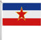 Bandera Del Patio Yugoslavia Bandera Personalizada Color Vivo Bandera De Terraza Para Balcón, Coche, Césped, 90X150cm