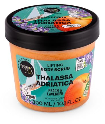 Organic Shop Thalassa Adriatica Lifting Body Scrub. Peach & Lavender, 300ml