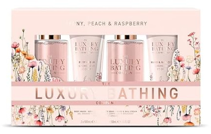 The Luxury Bathing Company, Peony, Peach & Raspberry – Körperpflegeset, 4-tlg.