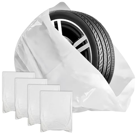 4 Pack Tyre Storage Bags, Disposable Car Spare Tire Covers