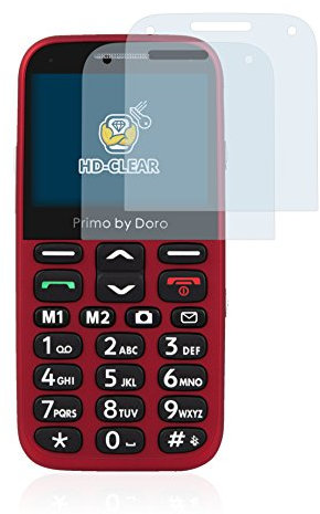 BROTECT (2 Stück Schutzfolie für Doro Primo 366 Displayschutz Folie Ultra-Klar