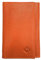 LOLUNA® - Porte Papier Voiture en Cuir Graine Souple - Format 3 Volets Compact - Etui Carte Grise, permis, identité, Assurance, crédit, dans Plusieurs Couleur pour Homme et Femme (Orange)