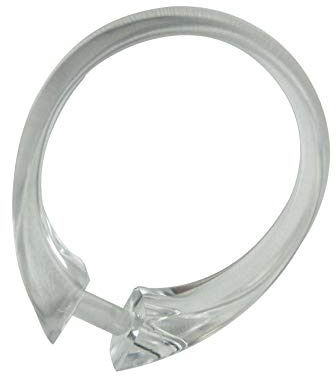 Duschvorhangringe, Duschmantelringe, transparent (8)