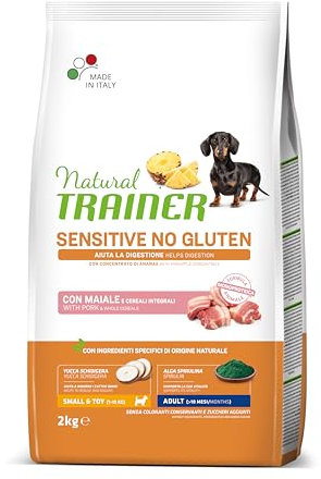 Natural Trainer Sensitive No Gluten Cibo per Cani Adulti con Maiale - 2kg