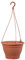 Greemotion Maceta Colgante con Ganchos Lea, Macetero Colgante de Plástico, Plantador Colgante Redondo para Interiores y Exteriores, Aprox. Ø 25 cm, Terracota