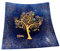 Sospiri Venezia Svuotatasche Albero della Vita in Vetro di Murano Murrine e Oro Idea Regalo Piatto Vassoio Decorativo Made Italy Portaoggetti Soprammobile Bomboniere Cerimonia 39X39 cm