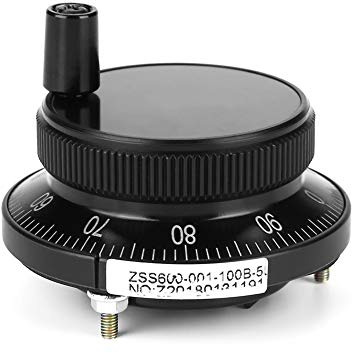 CNC-Impulsgeber, 5V 60MM Handrad-Impulsgeber Fräser Router Manuelle Steuerung Leichte Mühle Router Manuelle Steuerung für CNC-System(schwarz) Lokaler Lagertransport