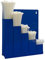 Organizer per fascette stringicavo, blu, con 5 x 100 fascette bianche di diverse dimensioni