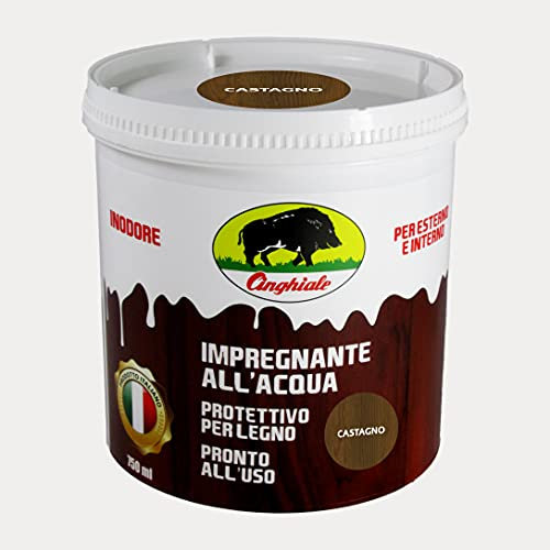 Jalee 807 - Barniz al agua, 0,75 litros, color castaño para madera, sin olor, VOC, muy bajo protector y nutritivo