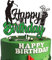 Golf Happy Birthday Tortenaufsatz Schwarz Grün Golf Ball Spieler Kuchen Dekorationen Sport Thema Birthday Party Zubehör für Jungen Mädchen Mann