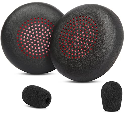 YunYiYi Earpads - Compatible with Plantronics Voyager Focus UC, Focus 2 UC, BLACKWIRE 5220, 5210, 7225 Headsets - Memory Foam - Black