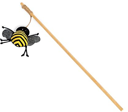 Fatface Bumble Bee Chase Stick for Cat/Kittens and Dogs/Puppies