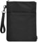 Book Sleeves with Zipper, Travel Book Protector Pouch for Paperbacks & Hardcover Books, Book Covers Bags Carry Case with Front Pocket and Handle Strap for Book Lovers, Washable (1 Pc, Black)