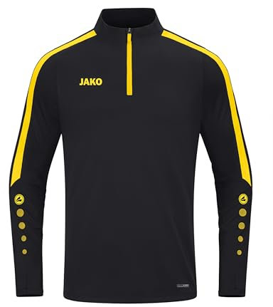 JAKO Herren Ziptop Power, Schwarz/Citro, XL