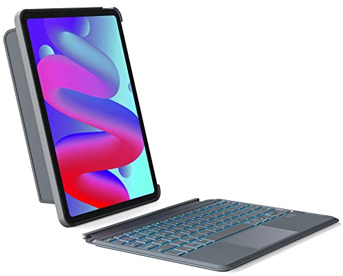 Inateck Funda para iPad Pro de 11 pulgadas con teclado, funda para teclado compatible con iPad Air 5/4 de 11.9 pulgadas, iPad Pro de 11 pulgadas, 4/3/2/1, vertical, teclado desmontable con