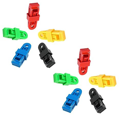 YOUNLEN 10pc Clip per Teloni,Clip per Tenda da Esterno Antivento e Parasole,Accessori Camper,Teloni Morsetto,Clip per Telo ombreggiante,Tende da Sole(10)