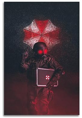 VZRSQZK Resident Evil Filmcharakter-Poster, dekoratives Gemälde, Leinwand-Wandposter und Kunstdruck, modernes Familienschlafzimmer-Dekor-Poster, 20 x 30 cm
