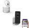 Philips - Kit de 2 caméras connectées motorisées avec autotracking - WelcomeEye Look 531051 (pour intérieur) + WelcomeEye View 531050 (pour extérieur) - Philips