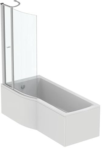Ideal Standard Baignoire Connect air 150 X 80 avec Pare Bain avec volet asymétrique Gauche