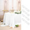 Lot de 4 Chemins de Table en étamine Blanc, 90 x 300 cm en Tissu Gaze Rustique Bohème Chemin de Table en étamine, Chemin de Table en étamine Longue Nappe pour Mariage, Fête, Décoration de Banquet